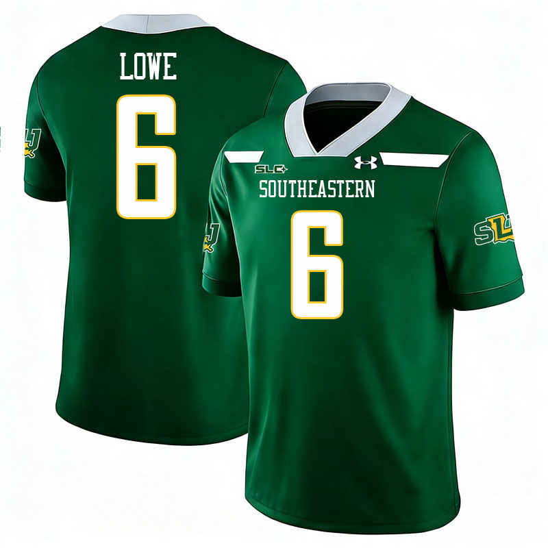Southeastern Louisiana Lions #6 Kyle Lowe College Football Jerseys,Uniforms Stitched-Green